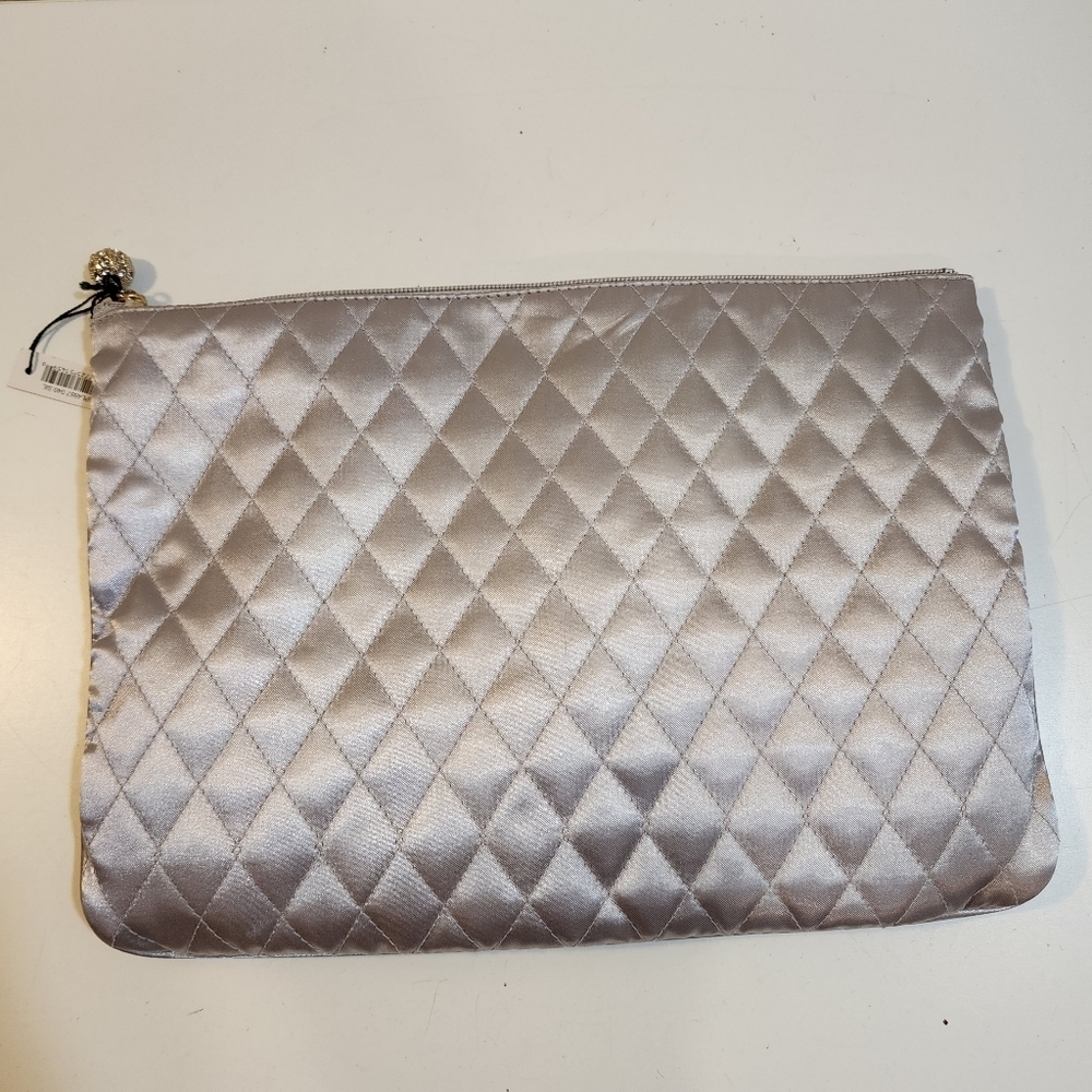 Marco Avane Gray Satchel Cosmetic bag NWT